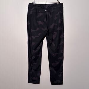 Yogalicious Lux black grey camouflage print joggers, women's small